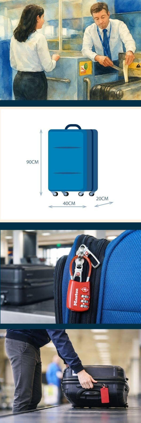 Envio e despacho de bagagens no Aeroporto Internacional de Guarulhos