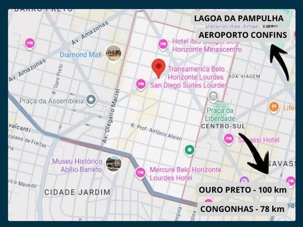 Lourdes Localização